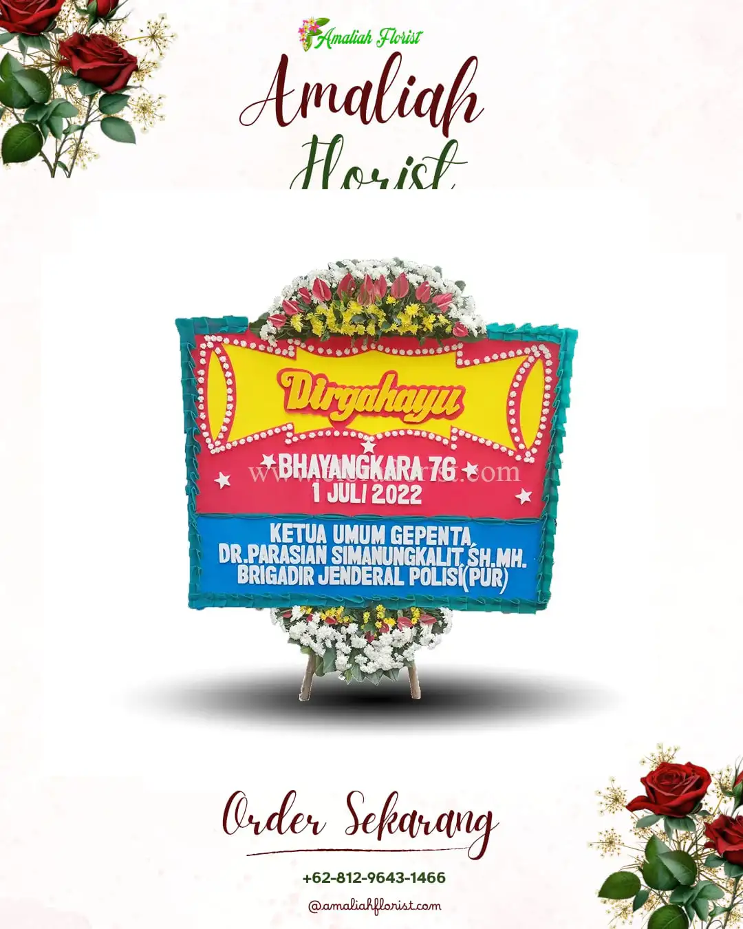 Papan Bunga HUT Ulang Tahun Randulanang